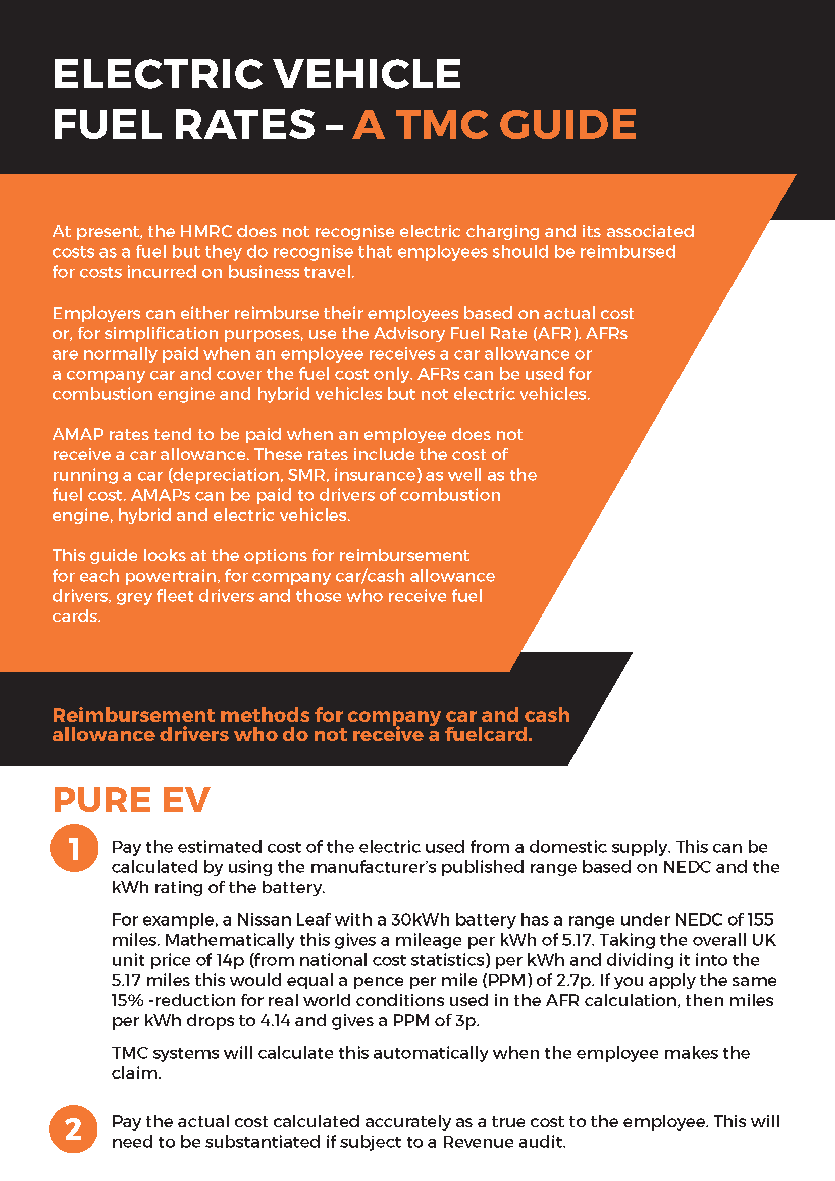 EV fuel reimbursement guide