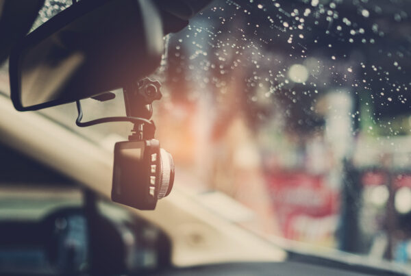 car camera with blur background