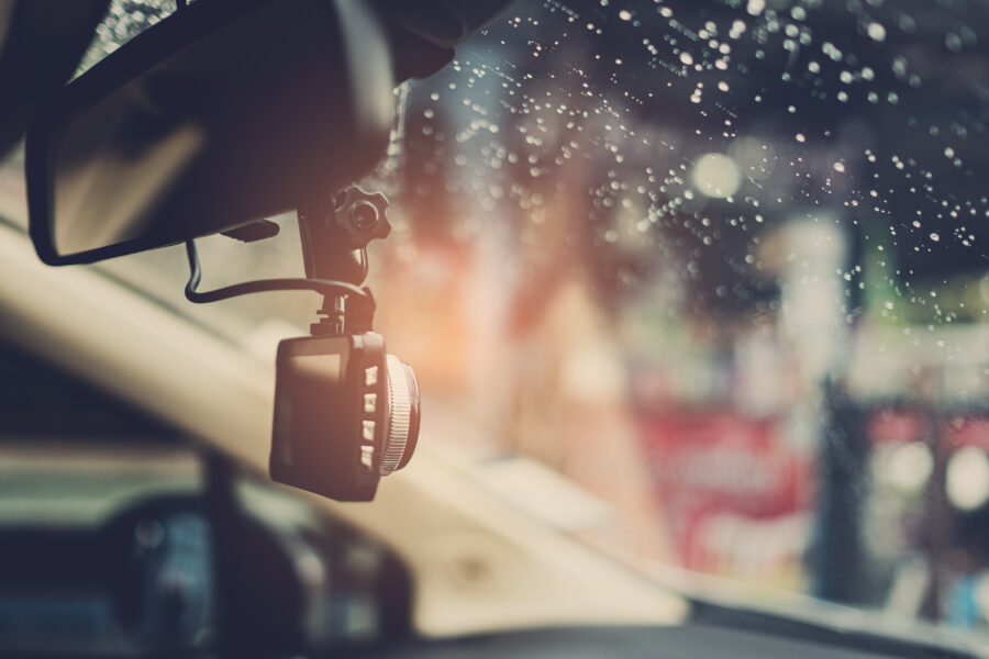 car camera with blur background